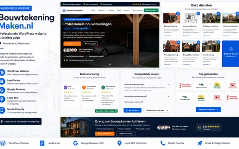 BouwTekeningMaken.nl website homepage