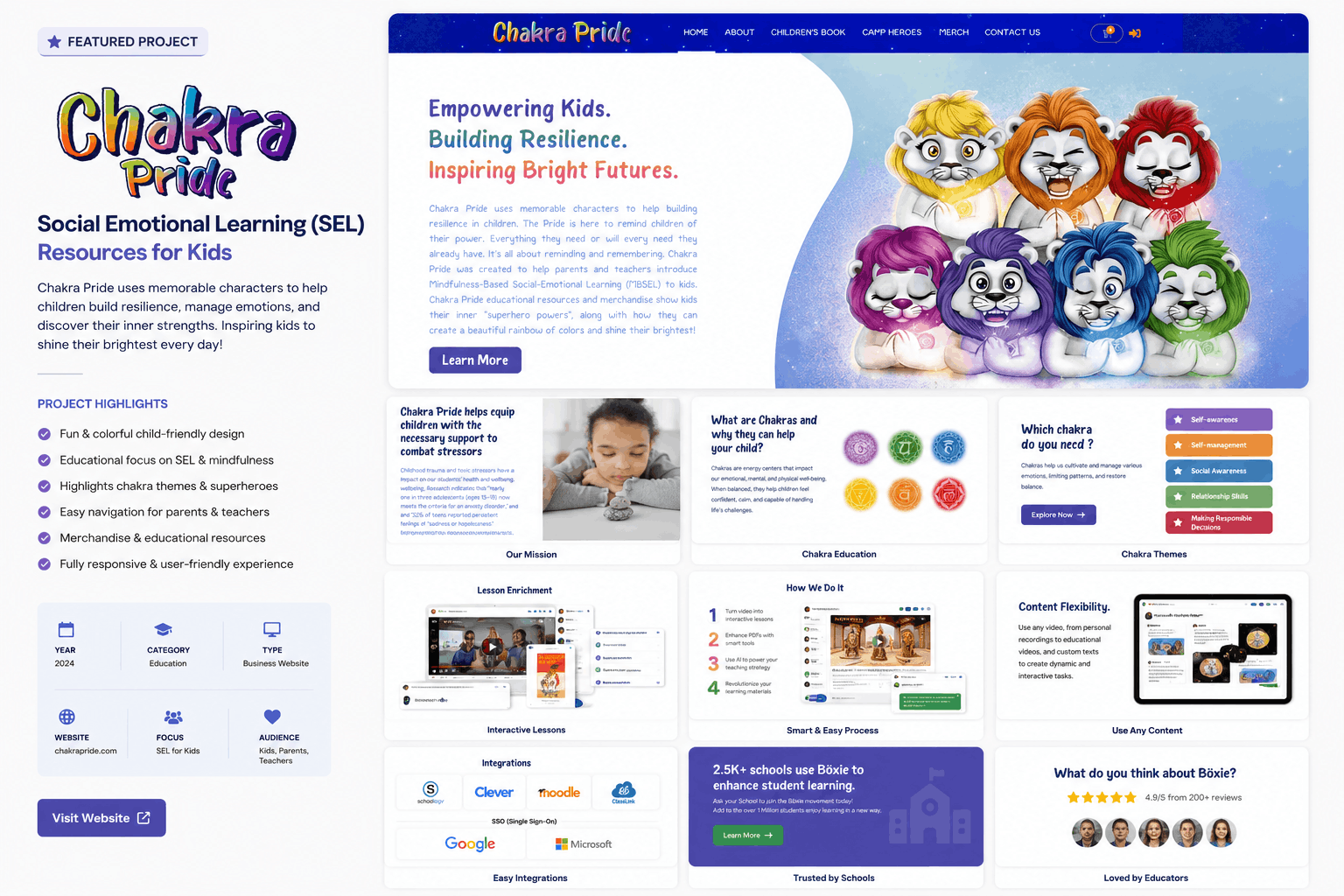Chakra Pride online store homepage